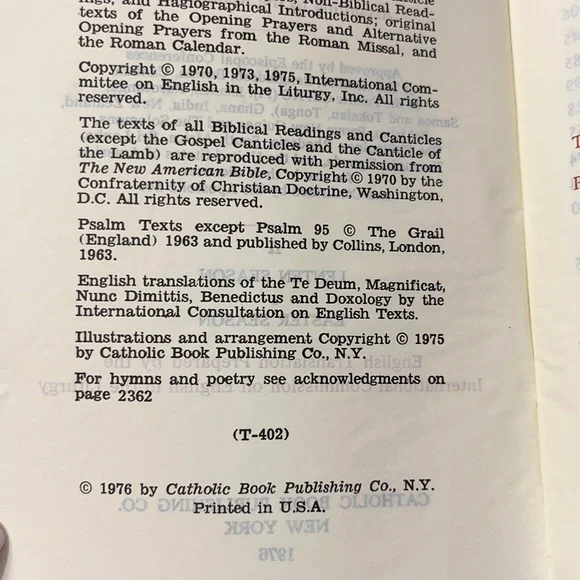 Liturgy of the HoursVolume IILent & EasterImitation Leather Binding